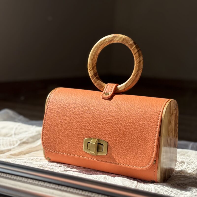 ''ACTIS'' Orange olive bag
